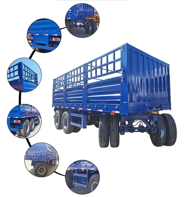 Semi-remorque pour le transport de marchandises polyvalent et flexible