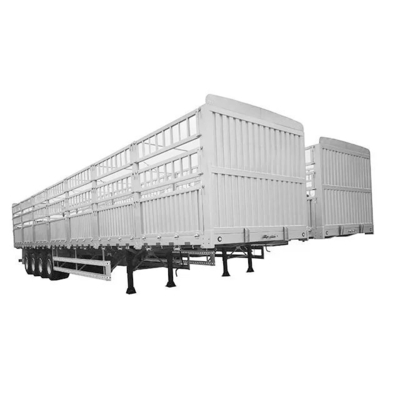 4 axes remorque murale latérale clôture semi-remorque de fret avec classe de charge légère abordable