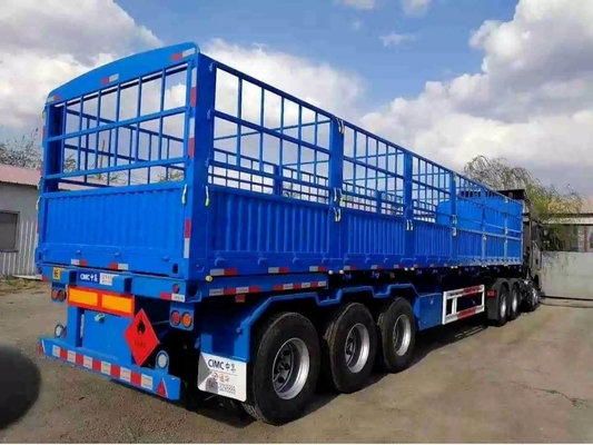 5.8 tonnes d'acier au carbone suspension mécanique à feuille de ressort plateforme avant 1m/1.2/Semi-remorque de clôture