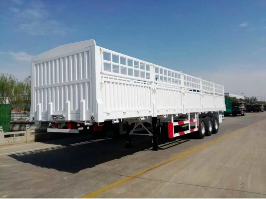 Van-type 3 essieux 40t clôture pliante chargement paroi latérale moutons semi-remorque pour la performance