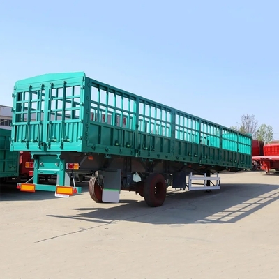 Van-type 3 essieux 40t clôture pliante chargement paroi latérale moutons semi-remorque pour la performance