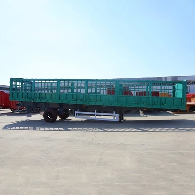 Semi-remorque de 8 tonnes à haute barrière pour le transport de bétail