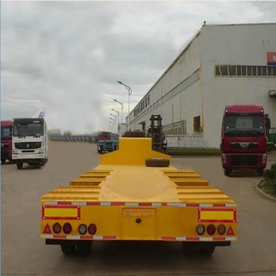 Grade lourd 40 FT 60FT Trois lignes Six axes Lit bas plat Trailer à 13 t d'essieu