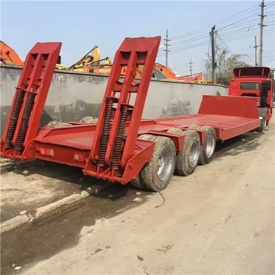 14 Pneus et 2.3 essieux Trailers à lit plat bas Lhy940d pour le transport de machines lourdes