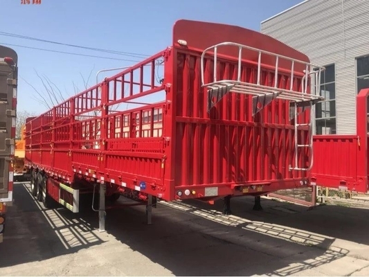 40 pieds 60 tonnes remorques de clôture haute paroi pour le bétail Box Grade Light Duty 2 axes