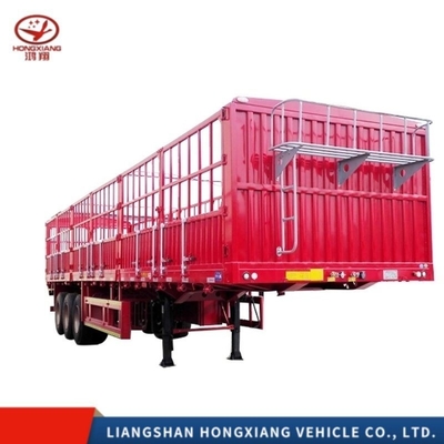 Génie des ventes Transports Clôture en acier Full Trailer Entrepôt Clôture Semi-remorque