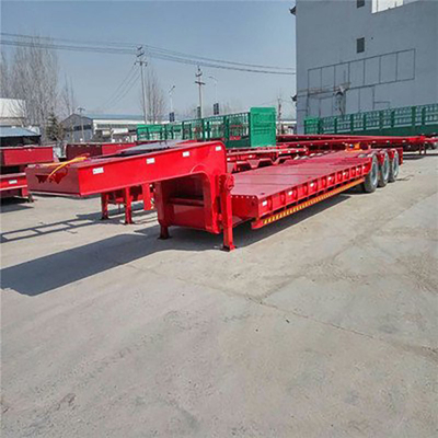 Semi-remorques à lit bas/Lowboy à 3/4 essieux remorques à chargement bas 13500X3000X1550 mm