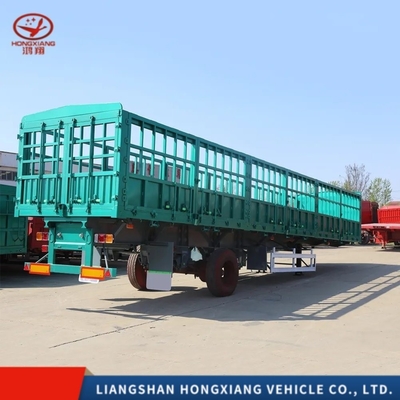 Camion de transport de marchandises Yuetong stable avec clôture de paroi latérale semi-remorque personnalisable