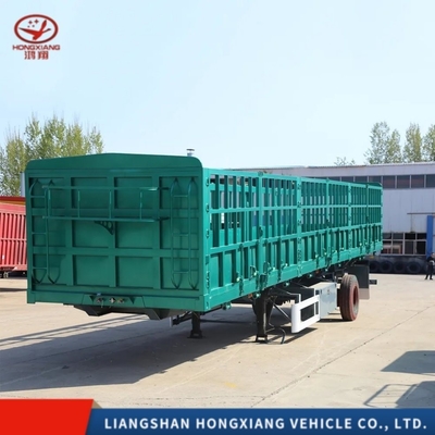 Camion de transport de marchandises Yuetong stable avec clôture de paroi latérale semi-remorque personnalisable