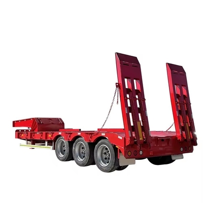 Fournisseurs 2 essieux camion à plat basse couche voiture Dolly remorque avec freins charge inférieure à 50 T