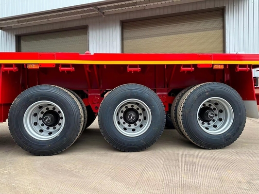 3 ans de service après-vente d'occasion 4 essieux 40 t remorque à plat bas Dolly lit bas