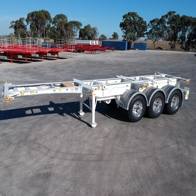 14 Pneus 60 80 100 Tonne Chargeur Semi-remorque 4 essieux 5 essieux Heavy Duty Lowboy Semi-remorque