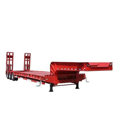 Container de stockage de GPL de type fourgonnette Esquelette Voiture de transport de passagers Semi-remorque à lit bas