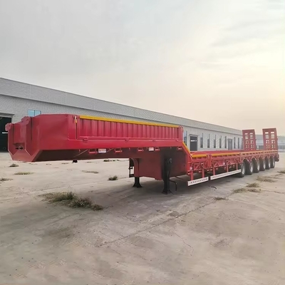 Trailers de 40 pieds lourds Lowboy à lit bas Semi-trailers avec service après-vente de 3 ans