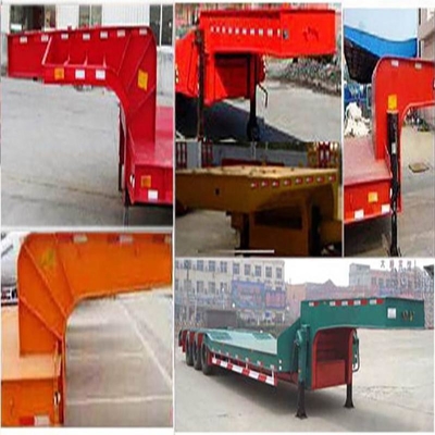 2.3 Arbre à col de cochon utilisée Lowboy Low Bed Trailer sans système de freinage antiblocage ABS