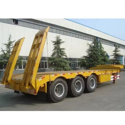 Semi-remorque à lit bas de 18 mètres de long Lowboy équipement remorques pour diverses industries
