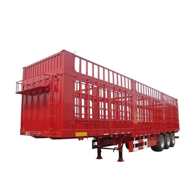 Trailers à bras croisé de type 3 à essieux 40 pieds 12 m 12,5 m 40 tonnes 50 tonnes semi-remorque avec clôture latérale