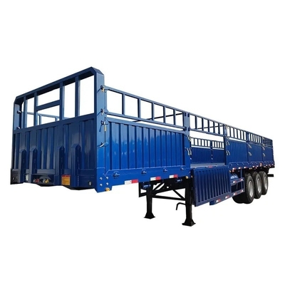 Trailers à bras croisé de type 3 à essieux 40 pieds 12 m 12,5 m 40 tonnes 50 tonnes semi-remorque avec clôture latérale