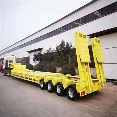 Camions semi-remorques à conteneurs à lits plats de type MacPherson pour le transport de matériel lourd
