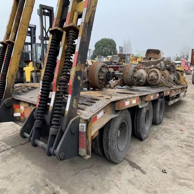 Personnalisation 3 essieux 80 100 tonnes Capacité Lowboy Semi-remorque pour le chargeur avant basse lit