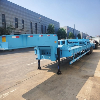 Trailers de pont à charge basse extensibles de catégorie lourde avec transport hydraulique de lames à vent