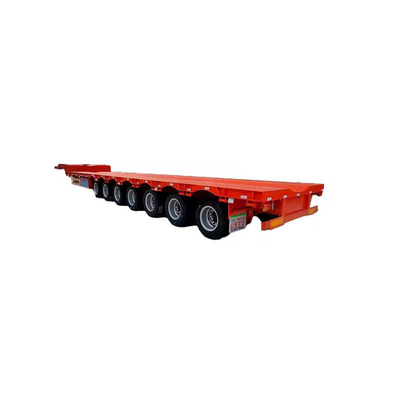 Trailers de pont à charge basse extensibles de catégorie lourde avec transport hydraulique de lames à vent