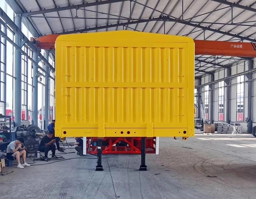Fermeture en acier à paroi latérale pile semi-remorque à avec 1 an service après-vente