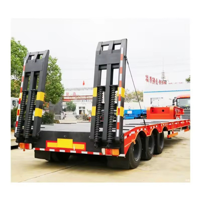 3 essieux 60 tonnes Lowboy Trailer Tread 2240 mm Manuale de la jambe d'atterrissage pour le transport de semi-remorque