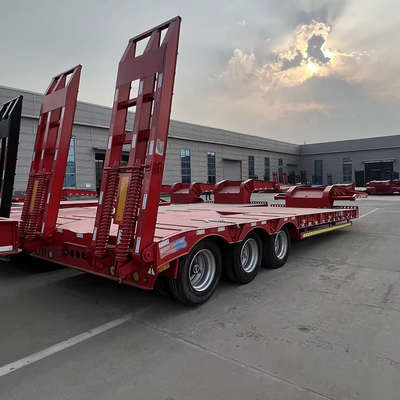 Semi-remorque à lit plat de 40 FT avec 12 pneus et 2,3 essieux