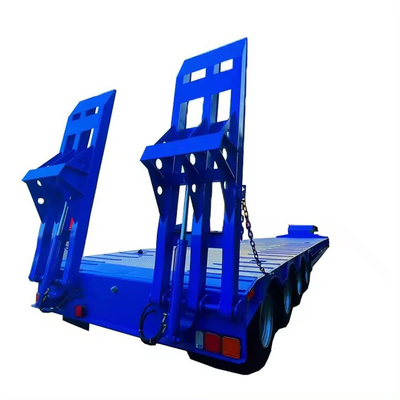 Container à plat à 4 essieux à lit bas pour camions de 80 tonnes