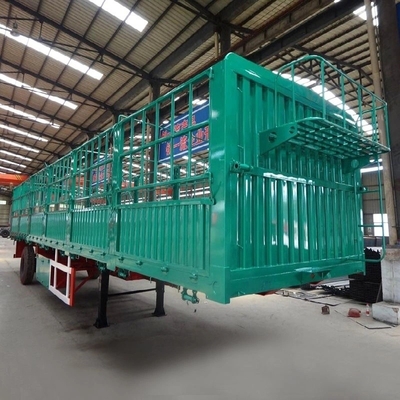 Tracé 1820 mm Meilleur vendeur Bœuf mouton transport de fret 3 axes 4 axes clôture semi-remorque