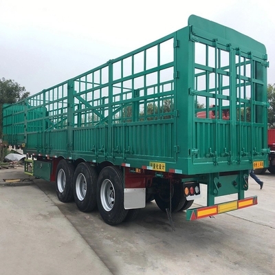 Tracé 1820 mm Meilleur vendeur Bœuf mouton transport de fret 3 axes 4 axes clôture semi-remorque