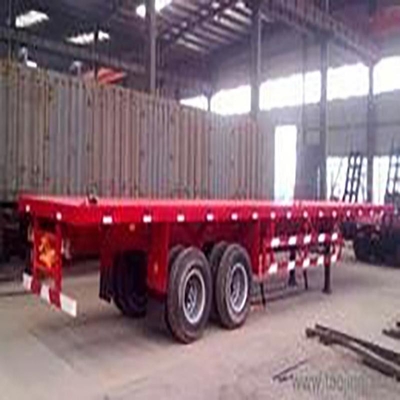 Semi-remorque Lowboy 60-80t avec structure pliable et option à plat inclus