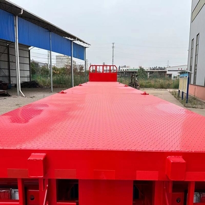 Système de suspension de type MacPherson Semi-remorque à trois axes pour le transport de 60 tonnes de pelles