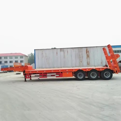 Système de suspension de type MacPherson Semi-remorque à trois axes pour le transport de 60 tonnes de pelles