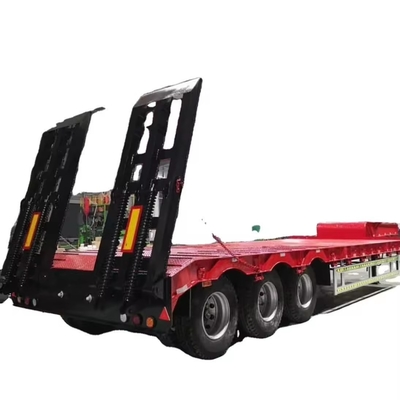 3 essieux 40 FT 50 tonnes à plat bas semi-container à plat remorque avec conception