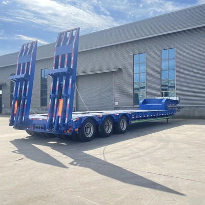 3 essieux 40 FT 50 tonnes à plat bas semi-container à plat remorque avec conception