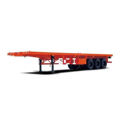 60 80 100 Tonne Cou de poule Détachable Chargeur bas Lowboy Camion à plat à plat à bas Semi-remorque