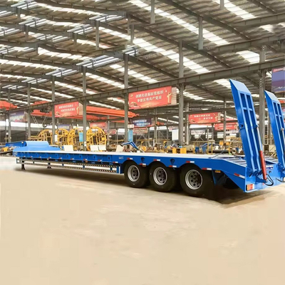 180T 200T Extensible modulaire à lit bas à lit plat 16 essieux en 8 lignes camion de chargement lourd