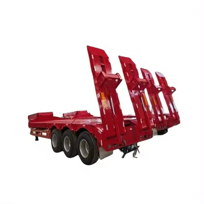 180T 200T Extensible modulaire à lit bas à lit plat 16 essieux en 8 lignes camion de chargement lourd