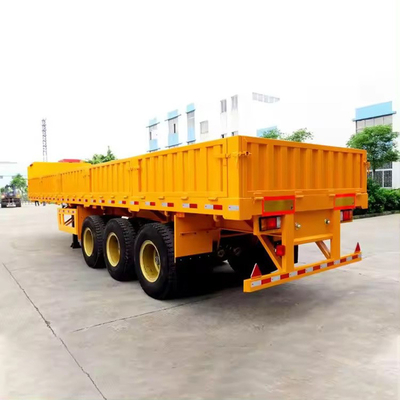 Container à lit plat de 60 tonnes de 20 pieds, remorque à semi-camion à lit plat de 40 pieds, de grande capacité de charge