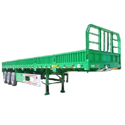 Semi-remorque à clôture de 40 tonnes à bras croisé de type 3 à essieu avec essieu à suspension pneumatique et polyvalente