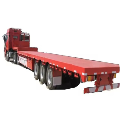 13 t d'essieu 40 ft de conteneur semi-remorque à plat en tandem remorque personnalisée avec 12 pneus