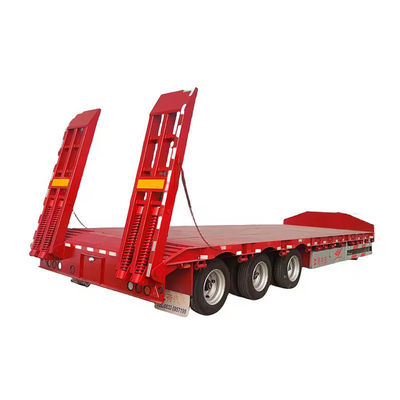 5 axes 60 tonnes 80 tonnes semi-remorques à plat de transport 40 ft remorque à plat sur le marché mondial