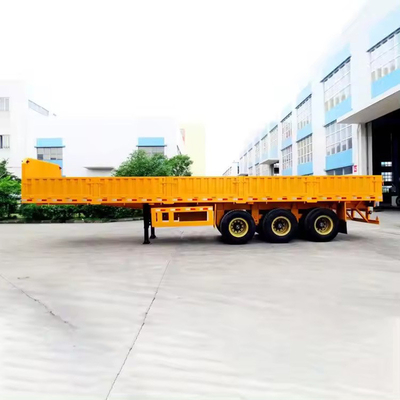 Pièce d'atterrissage manuelle 5 essieux 80 tonnes remorque à charge basse pour transporter une grue