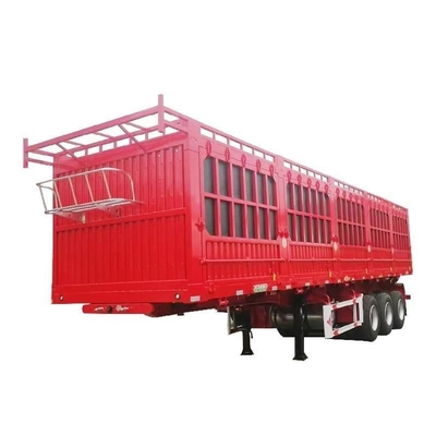 Trailers à paroi latérale de clôture de fret à 3 axes, capacité de charge de 30 tonnes, 40 tonnes et 60 tonnes