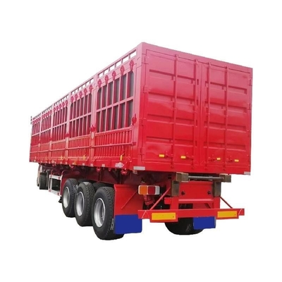 Trailers à paroi latérale de clôture de fret à 3 axes, capacité de charge de 30 tonnes, 40 tonnes et 60 tonnes