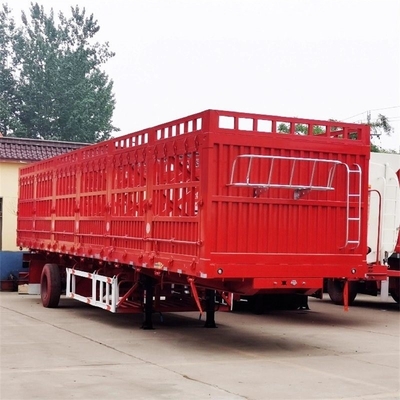 Trailers à paroi latérale de clôture de fret à 3 axes, capacité de charge de 30 tonnes, 40 tonnes et 60 tonnes
