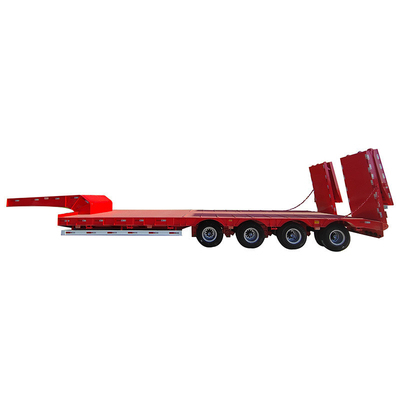 Personnalisation du transport d'équipements lourds Semi-remorque à lit bas avec une bande de roulement de 1820 mm