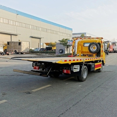 Chariot-remorque de récupération de 3 tonnes léger I-Suzu Kv100 4X2 à glisser-déposer pour le Kirghizistan